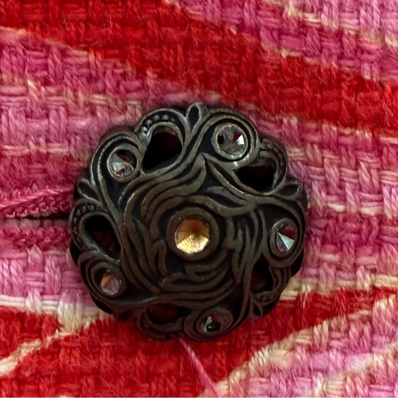 Vintage Dolce & Gabbana Pink Hibiscus Floral Blazer Cotton Linen IT 40 US 4 - Picture 12 of 15